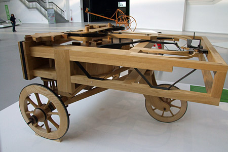Leonardo da Vinci “Spring Propelled Car” 1478 Atlantic Codex