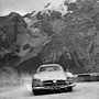 Vintage Mercedes-Benz driving the open road