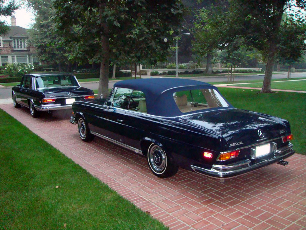 The Twins 1971 Mercedes Benz 280SE 35 Cabriolet and 1972 Mercedes Benz 600