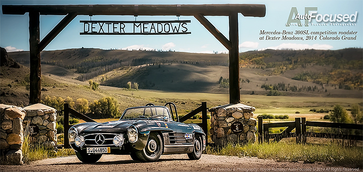 1962 Mercedes-Benz 300SL Competition Roadster at Dexter Meadows, 2014 Colorado Grand - Photo by Royce Rumsey