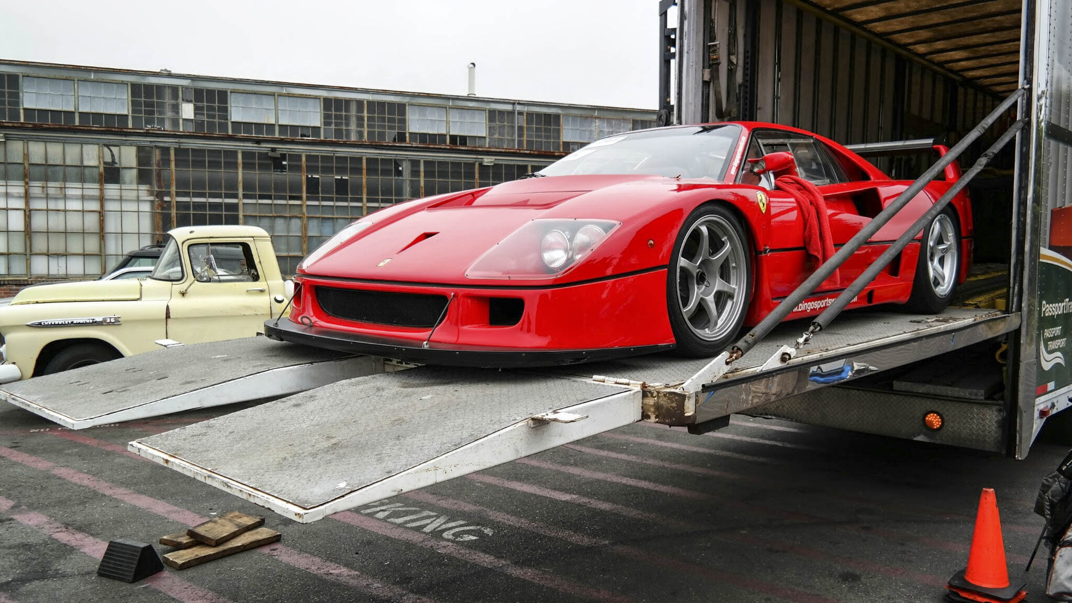 Leave detailed instructions with the shipper as to how to drive, park, and engage the parking brake on sensitive cars such as this Ferrari F40 LM. Photographer:Dmitriy Shibarshin