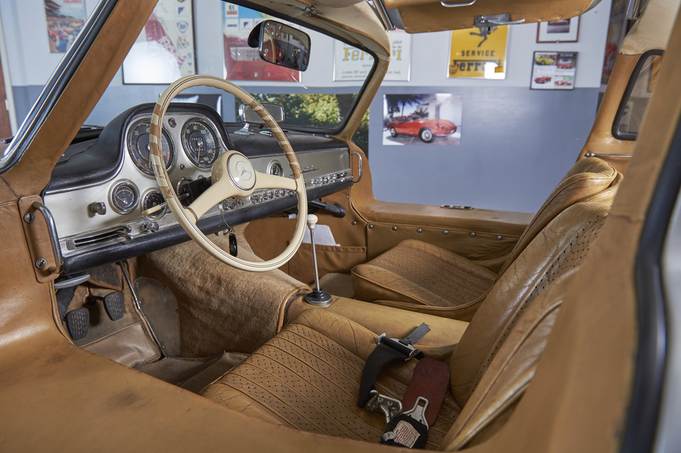 A peek into this car’s luxurious interior. According to Mr. Weeks, everything on this automobile is original except the exhaust system and the paint. Jason Tracy for The Wall Street Journal